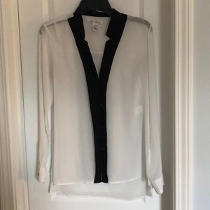 Sheer Kenneth Cole blouse